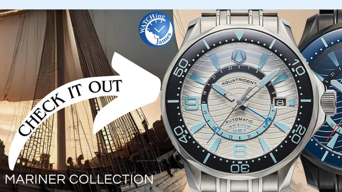 Aquatrident Mariner GMT от WATCHing James