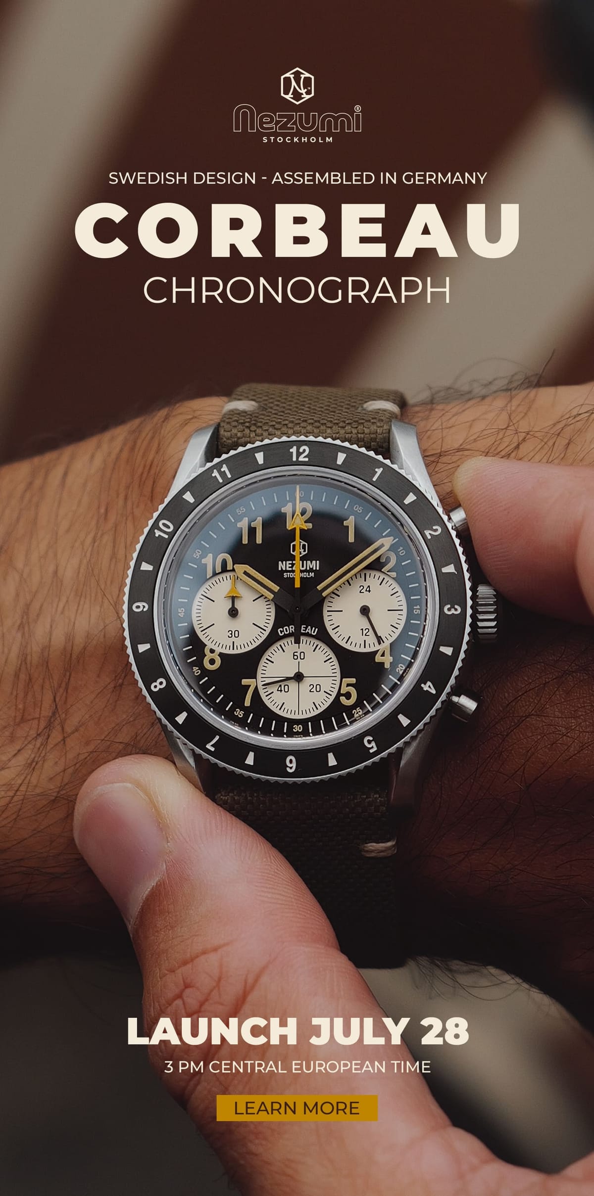 Анонс Nezumi Corbeau Chronograph