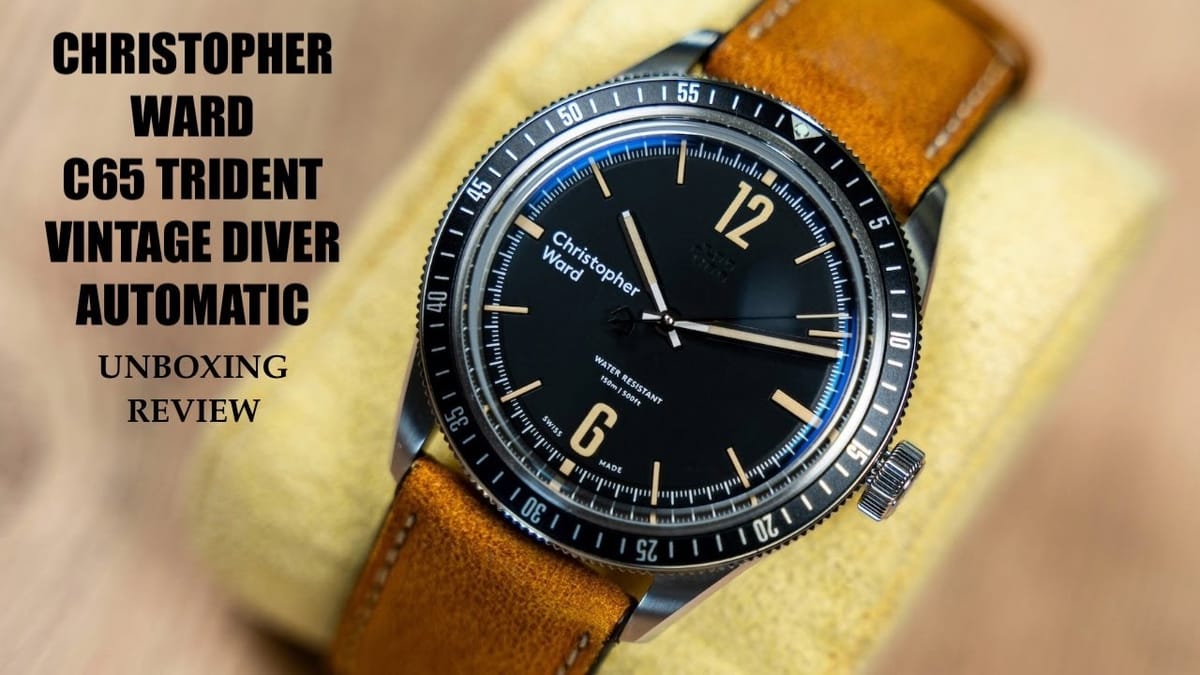 Christopher Ward C65 Trident Vintage Diver от Valjoux Relogios
