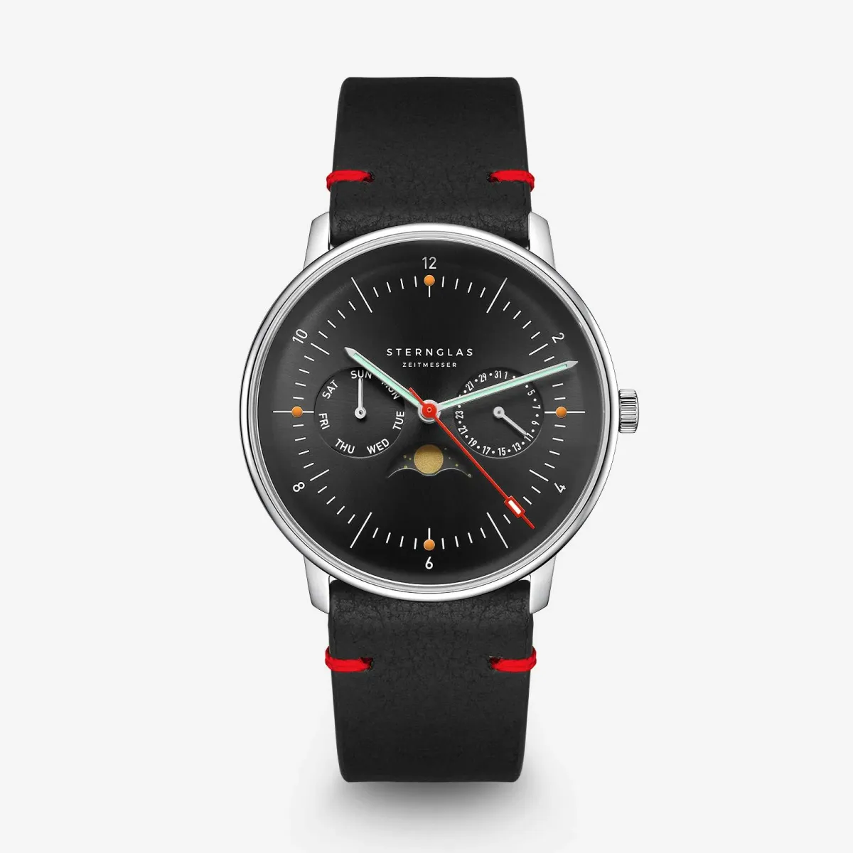 Немцы Sternglas представили новую версию модели Naos Moonphase - Edition Neuwerk