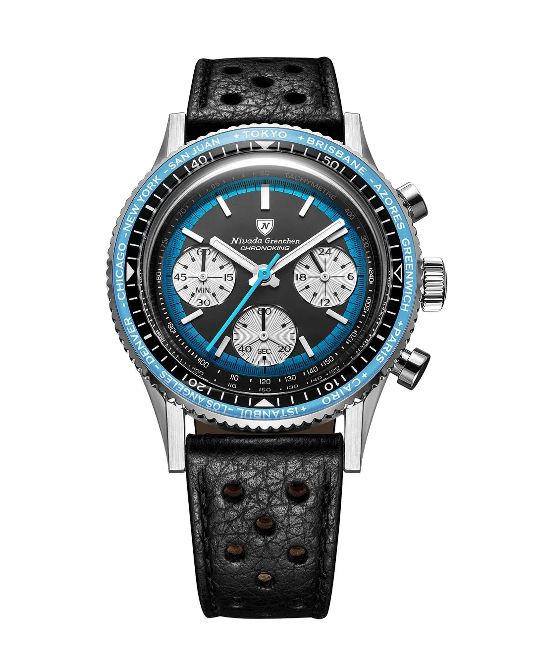 Nivada Grenchen представили новые версии модели Chronoking - Racing Blue и Racing Black Amber