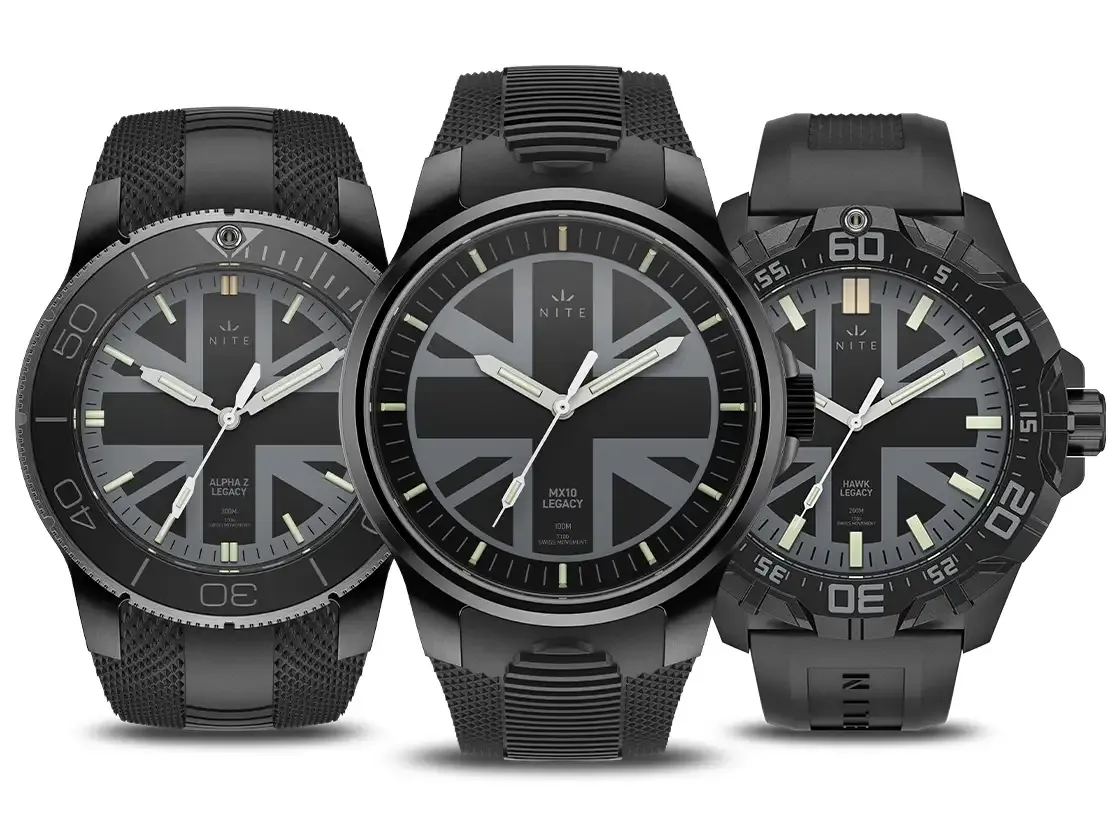 Британцы NITE Watches открыли предзаказ на серию LEGACY - MX10 Legacy, Hawk Legacy и Alpha Z Legacy