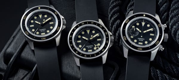 Unimatic Modello Uno Heritage Diver, Modello Uno Heritage GMT Diver и Modello Tre Heritage Chronograph Diver на Fratello