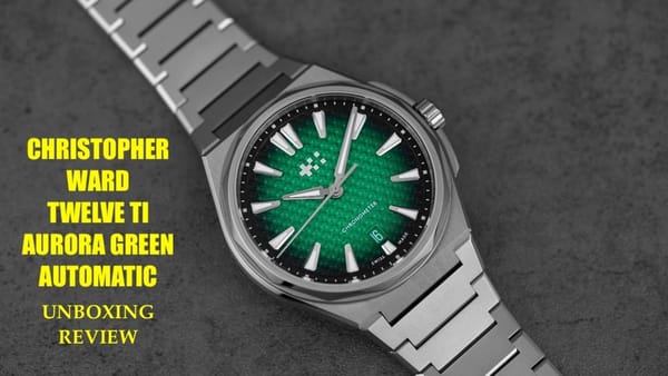 Christopher Ward Twelve (Ti) Aurora Green от Valjoux Relogios