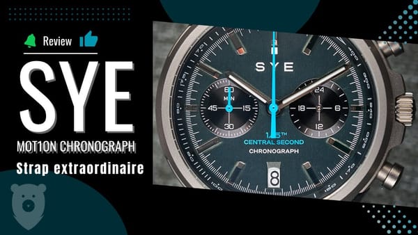 SYE MOT1ON Chronograph от Esbjorn Wristwatch Reviews