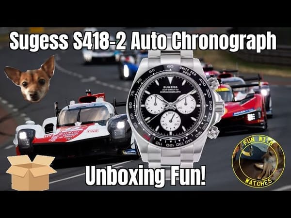 Распаковка Sugess S418 от Fun With Watches