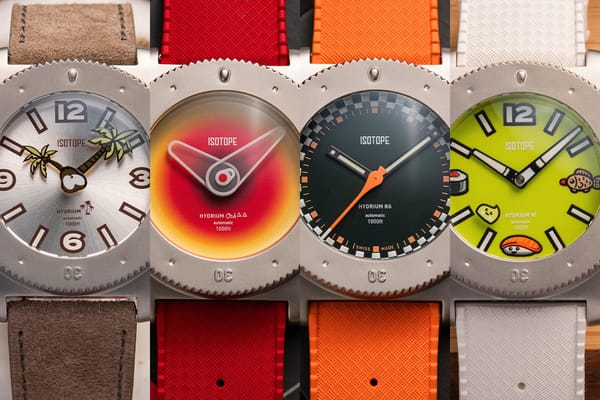 Isotope Hydrium Limited Editions: "Wasabi", "Coconut Island", "Ooh La La", "British Racing Green" на Oracle Time