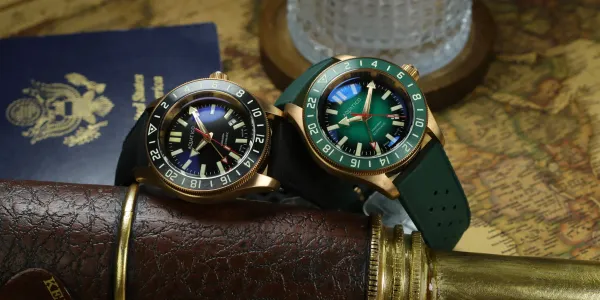 AQUATICO Starfish Bronze Tritium GMT