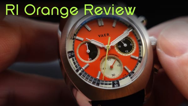 Vaer R1 Orange Chronograph от Killing Time With Norman