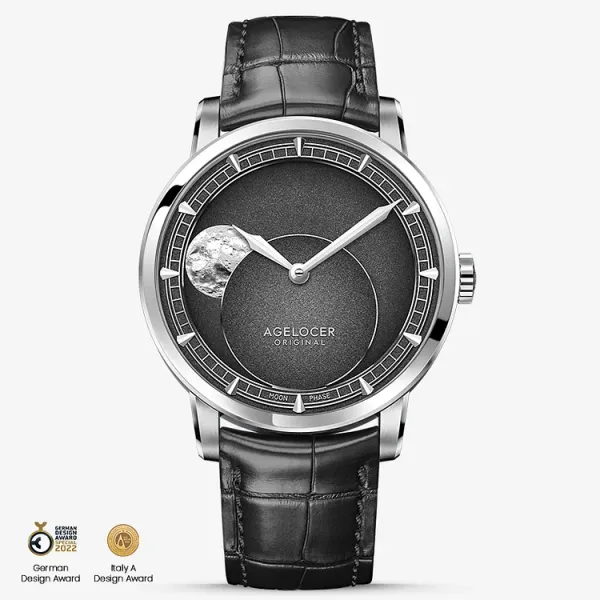 [пополнение] Agelocer Astronomer 29.51-Days MoonPhase Black ref.6412A1 - Hangzhou 7200A (Agelocer A4610)