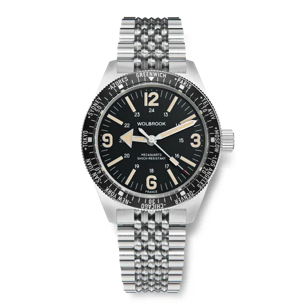 Wolbrook представили новую версию модели Skindiver WT Mecaquartz - Black Dial & Vintage Lume