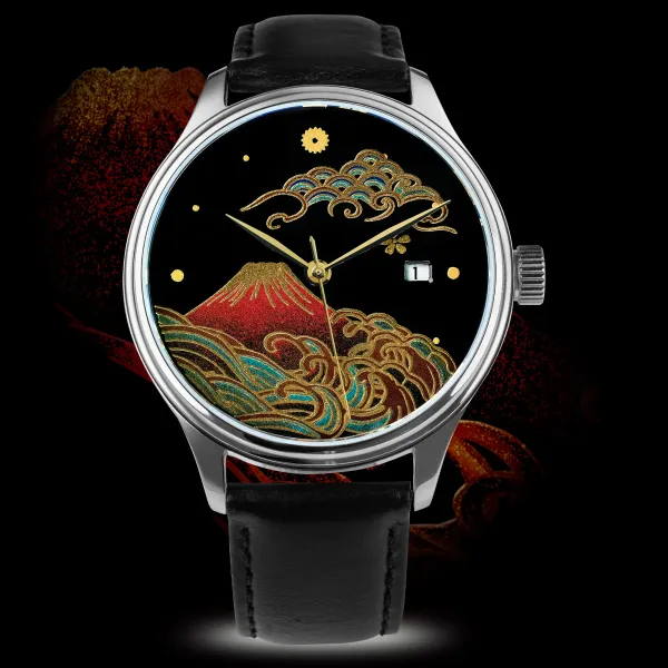 Японцы Wancher представили специальную версию Dream Watch - Aka Fuji Urushi Kindai Maki-e 蒔絵