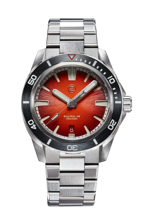 Сингапурцы Zelos анонсировали пополнение коллекции Swordfish 42mm SS в трех вариантах — Amber, Holo и Arctic