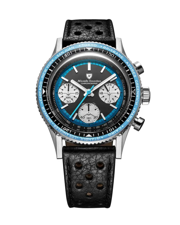 Nivada Grenchen представили новые версии модели Chronoking - Racing Blue и Racing Black Amber
