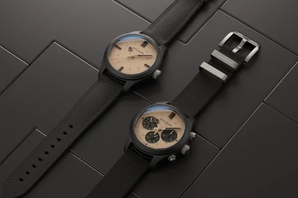Итальянцы echo/neutra представили новый цвет циферблата Sand для коллекции Averau Ceramic - в версиях 3H и Chrono